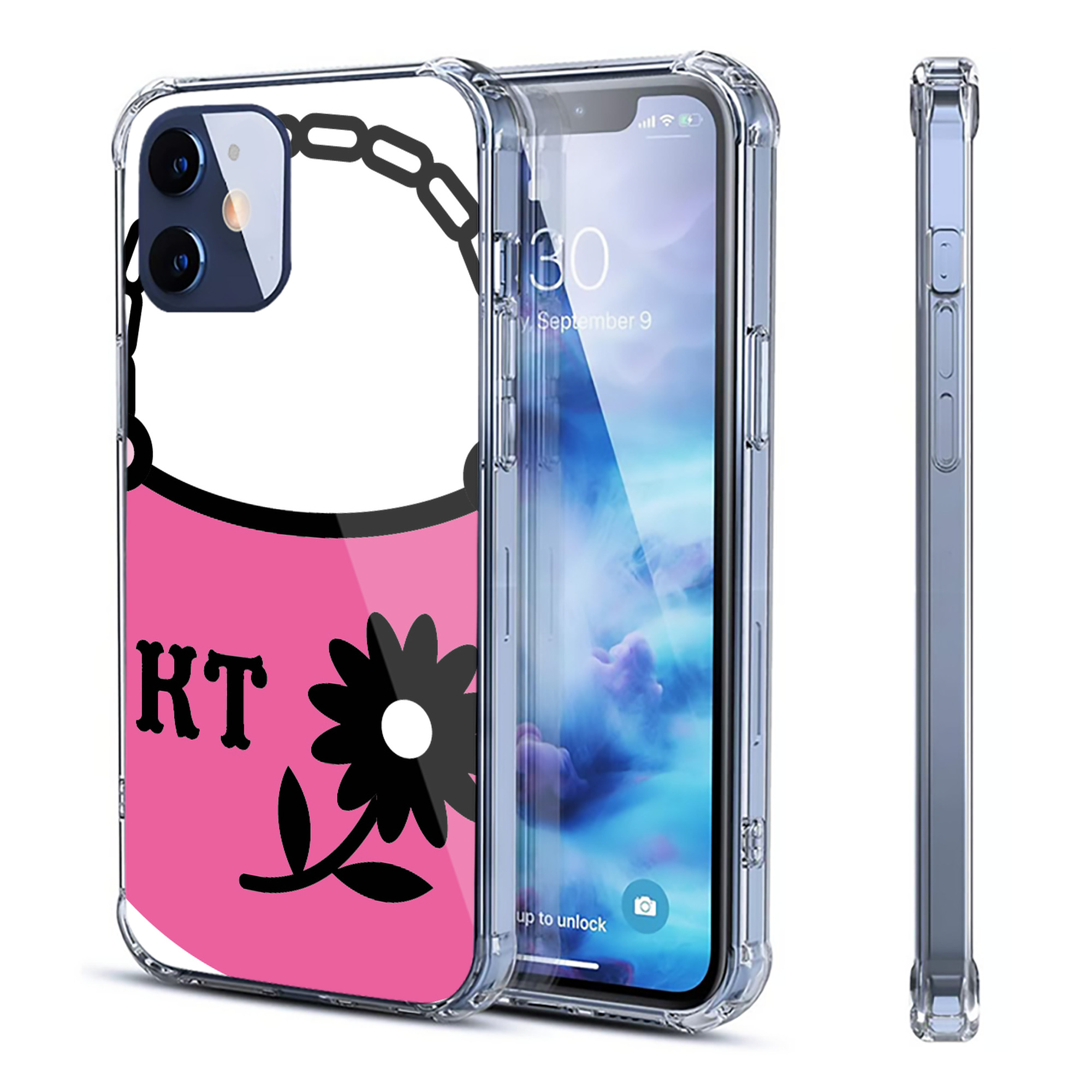 （画像用） Hello Kitty ハローキティ 【iPhone 12シリーズ対応】透明スマホケース（クリアソフトケース）